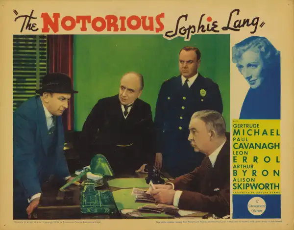 The Notorious Sophie Lang scene