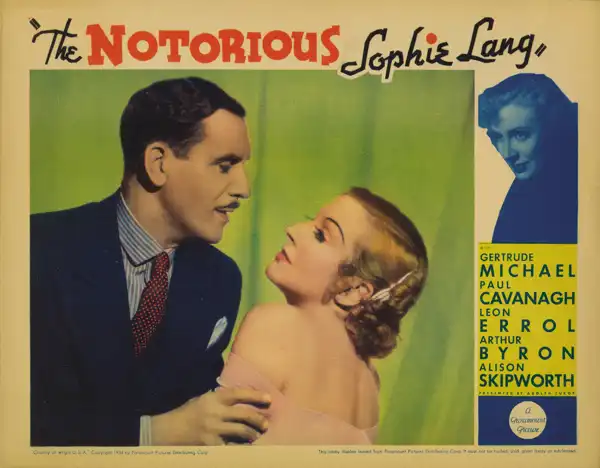 The Notorious Sophie Lang scene