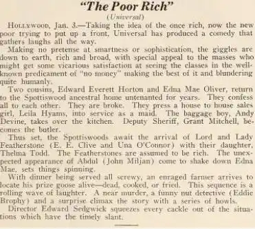 The Poor Rich scene