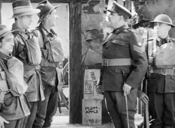 Diggers in Blighty scene