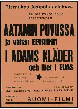 Aatamin puvussa ja vähän Eevankin photo