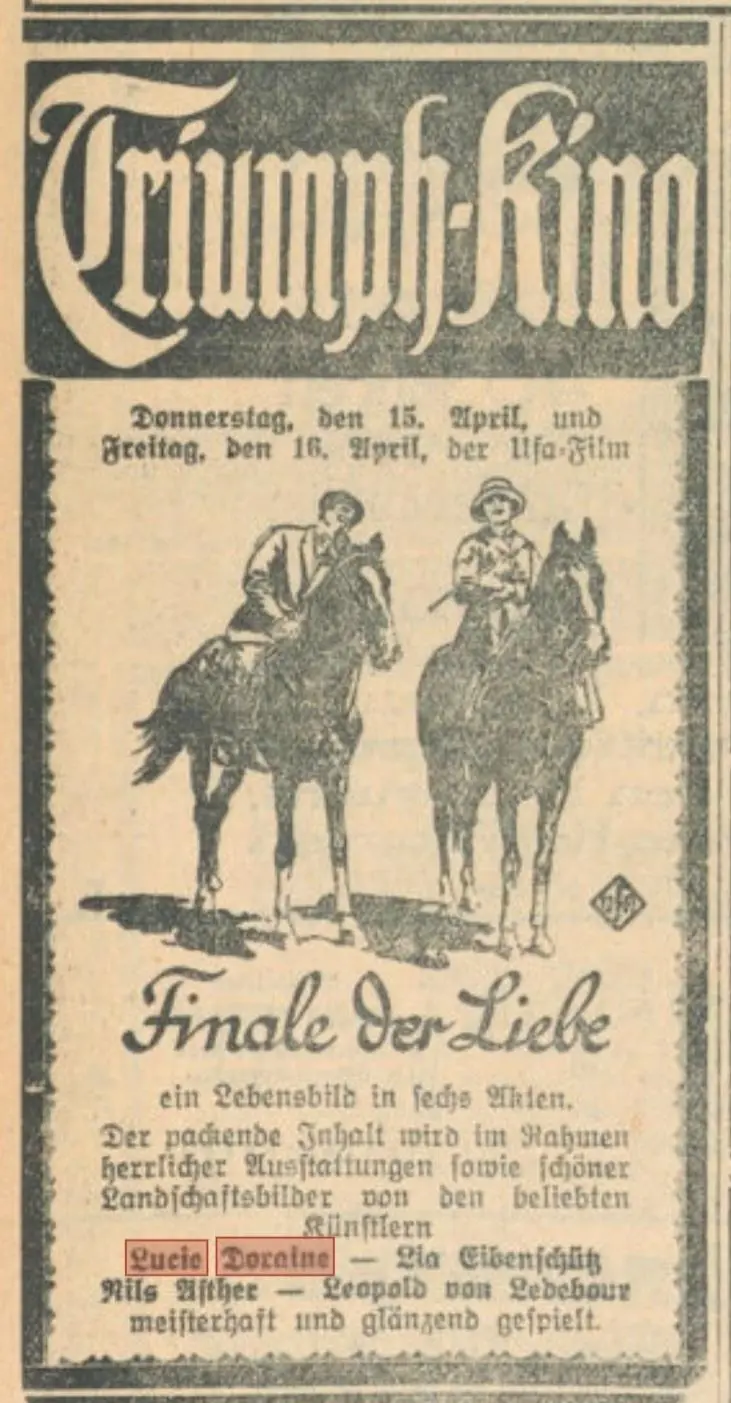 Finale der Liebe scene