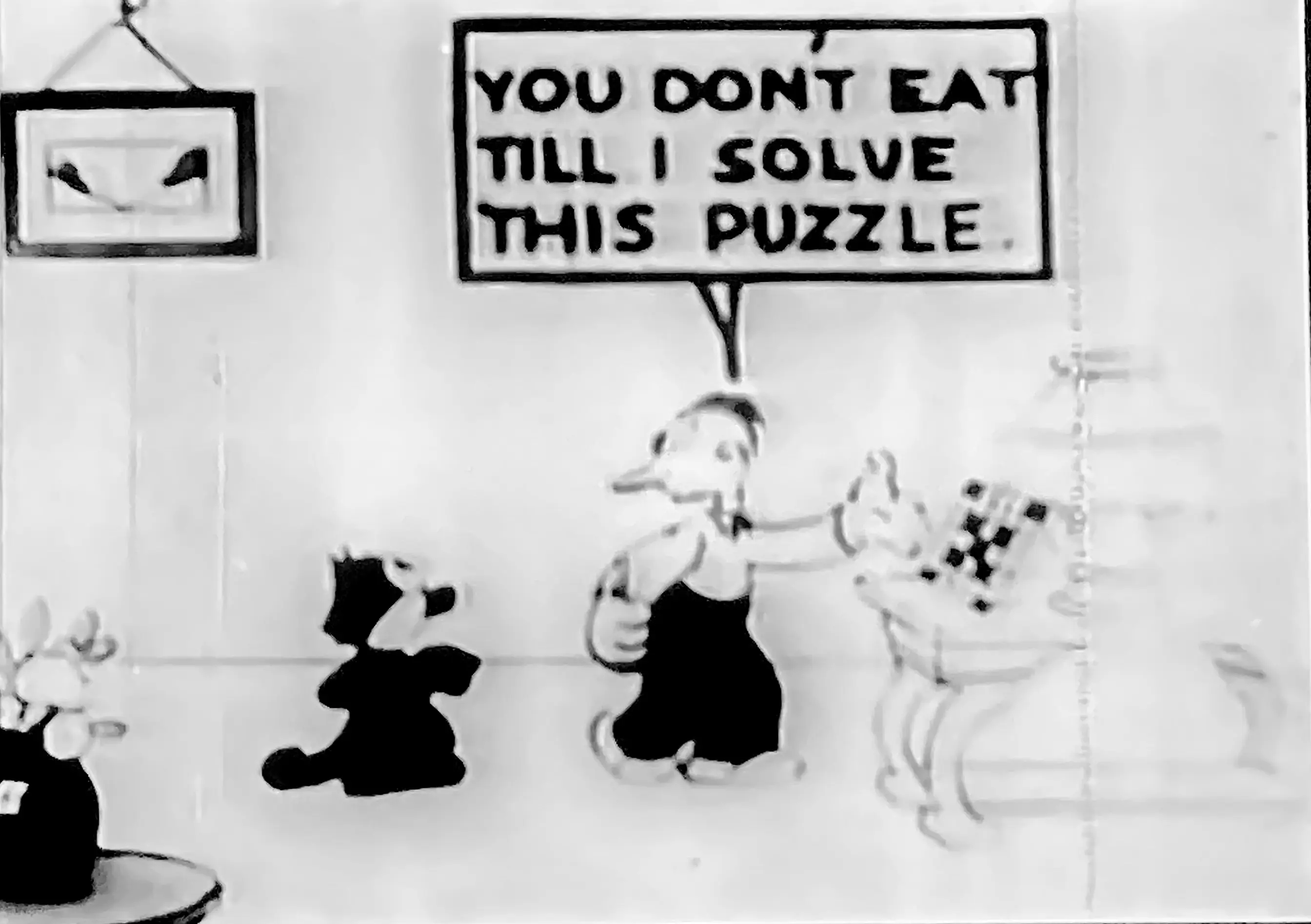 Felix All Puzzled scene