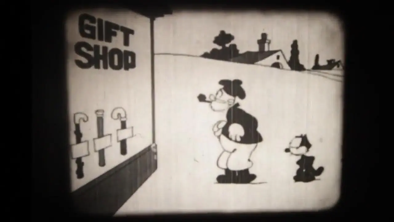 Felix the Cat Scoots Through Scotland scene