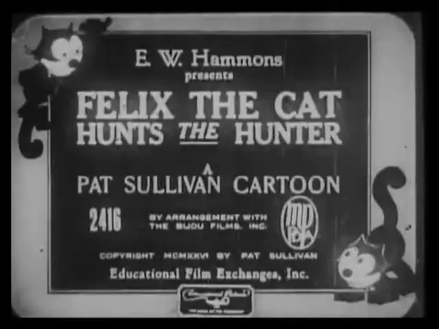 Felix the Cat Hunts the Hunter scene