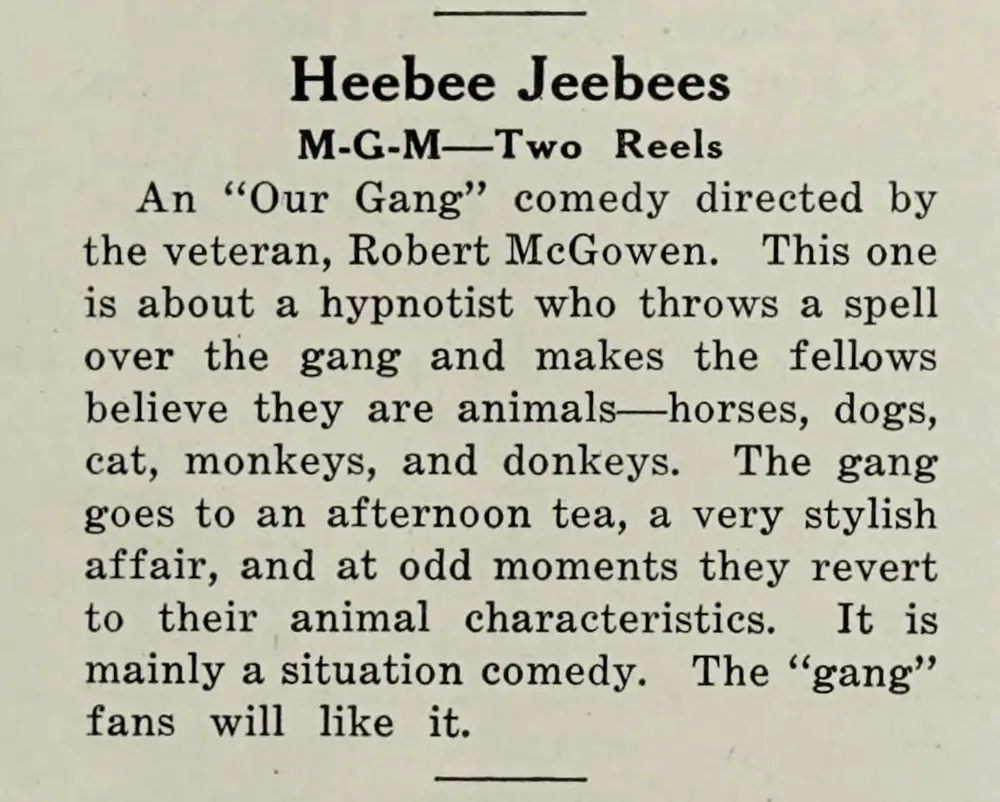 Heebee Jeebees scene