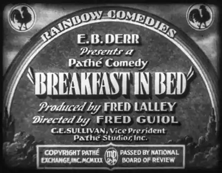 Breakfast in Bed scene