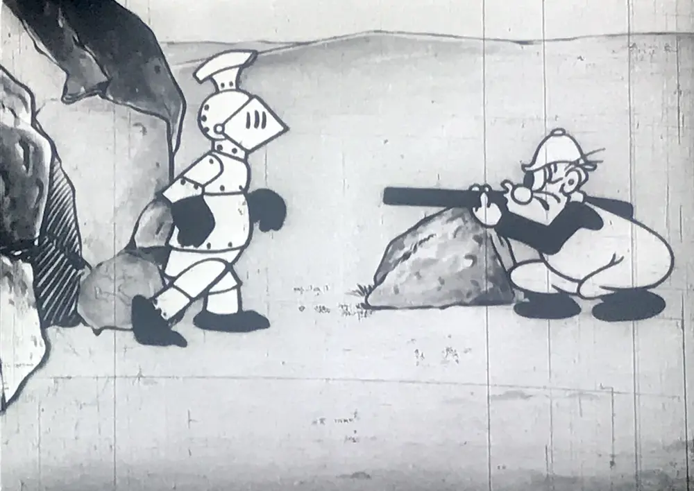 Hunting in 1950 scene