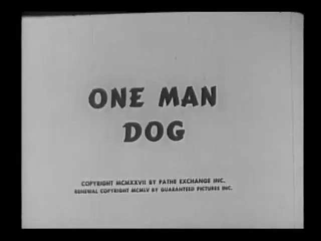 One Man Dog scene