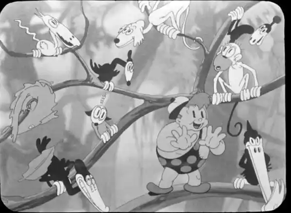 Cave Man scene