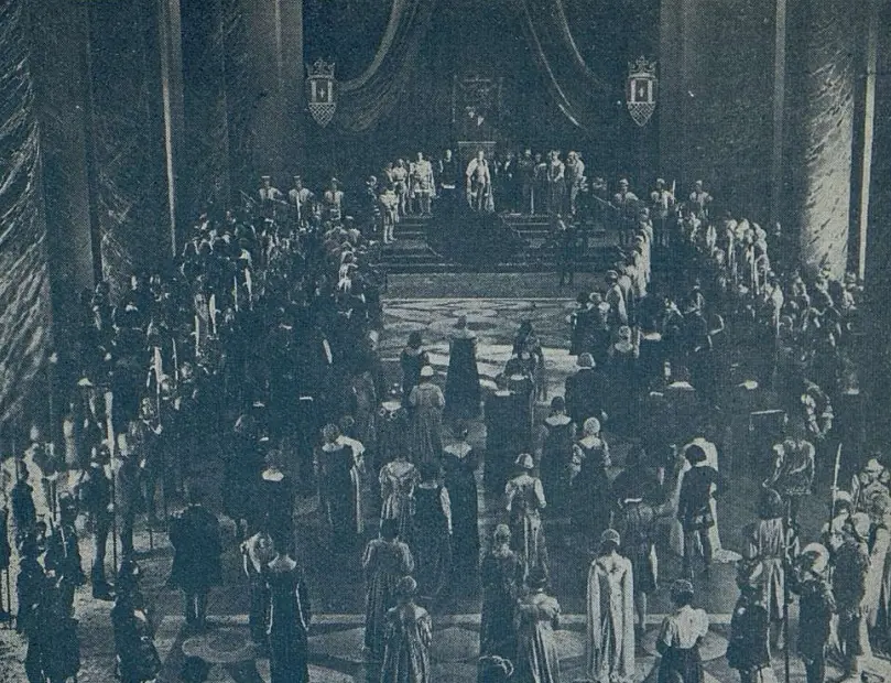 Le chant de l'amour triomphant scene