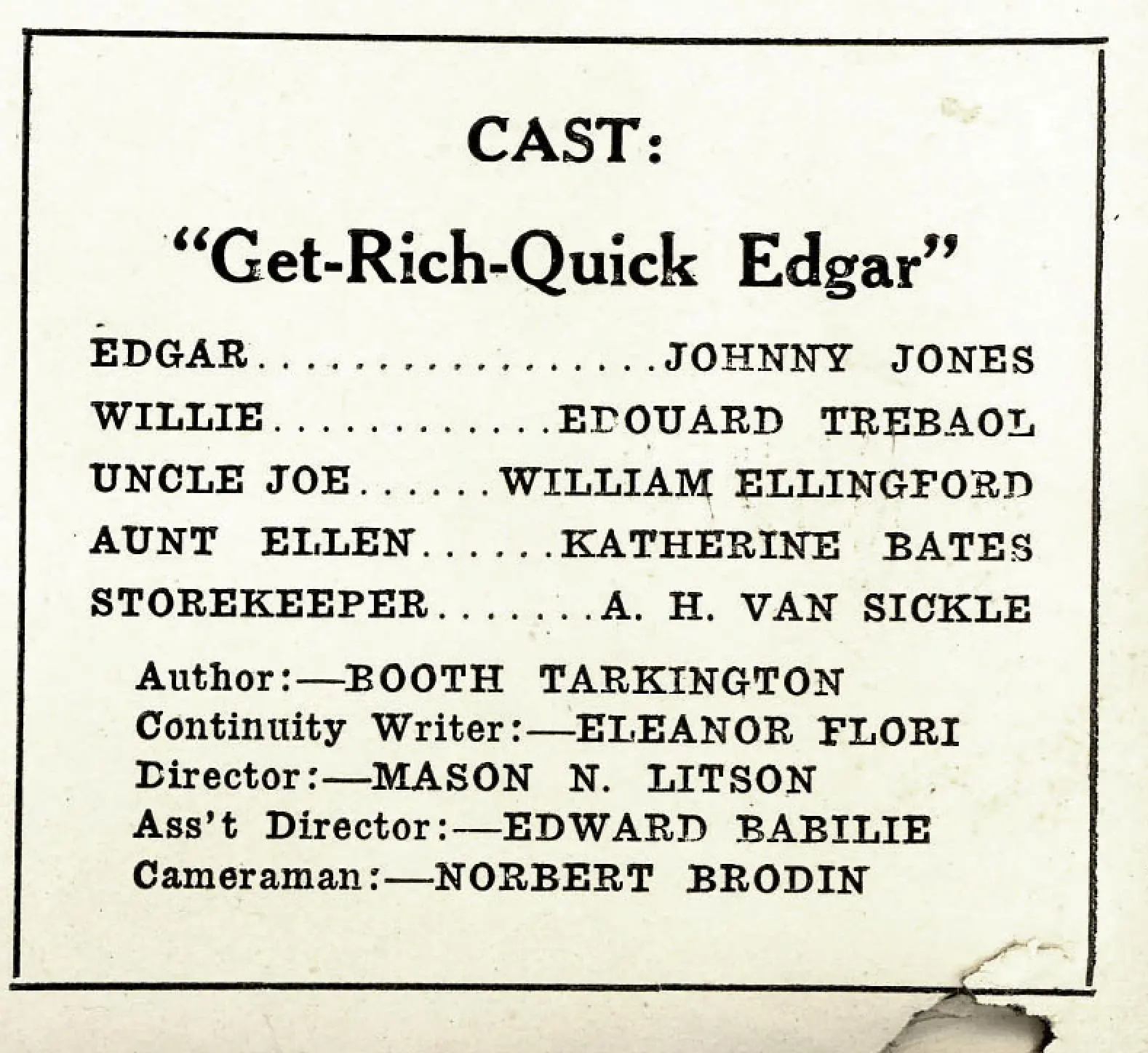 Get-Rich-Quick Edgar scene