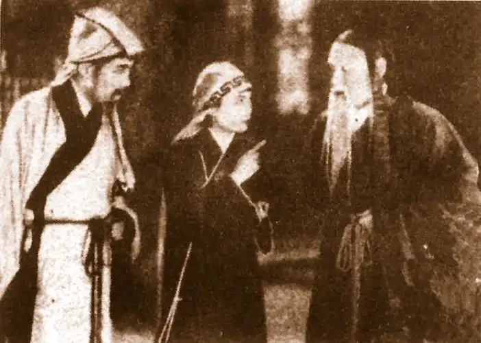 Burning of the Red Lotus Temple scene