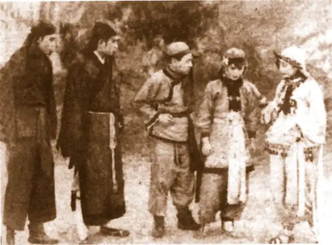 Burning of the Red Lotus Temple scene