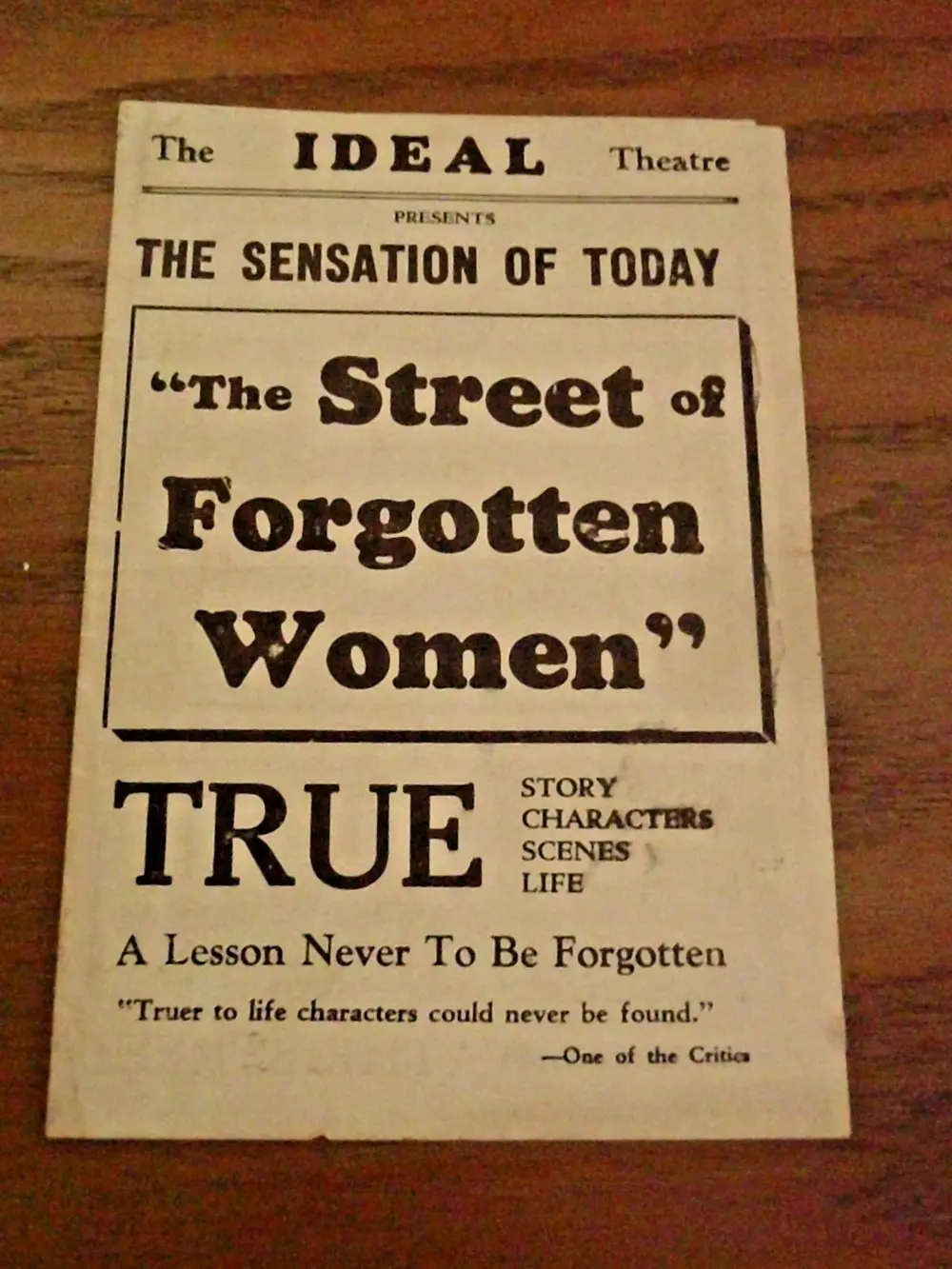 Street of Forgotten Women scene