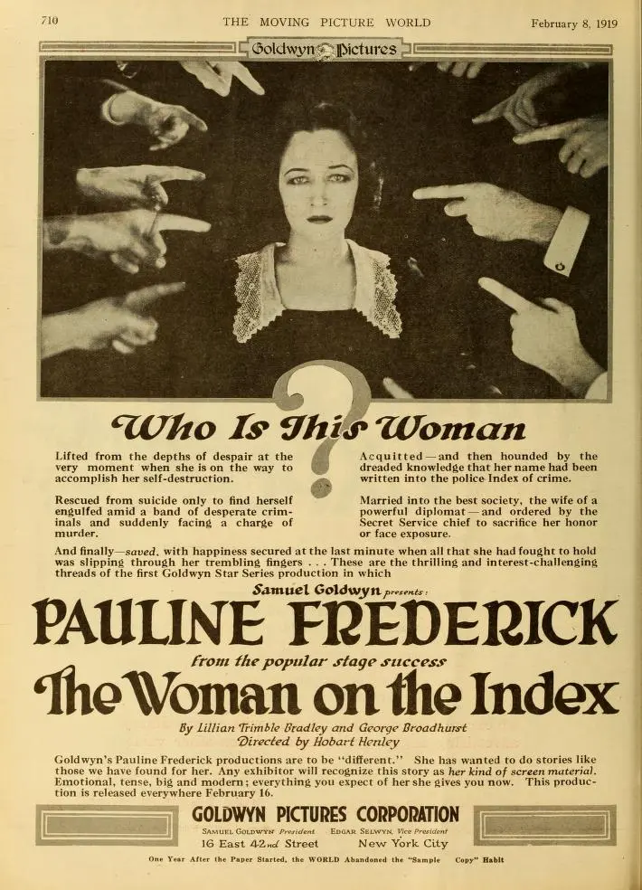 The Woman on the Index scene
