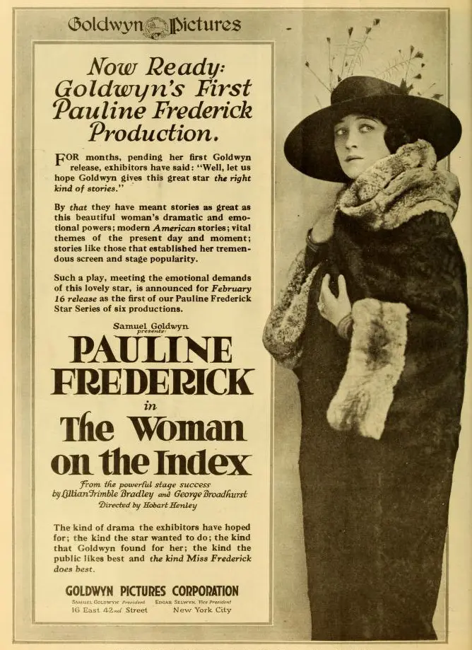 The Woman on the Index scene