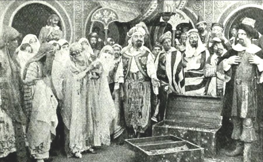 Dick Whittington and his Cat scene