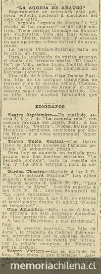 La agonía de Arauco scene