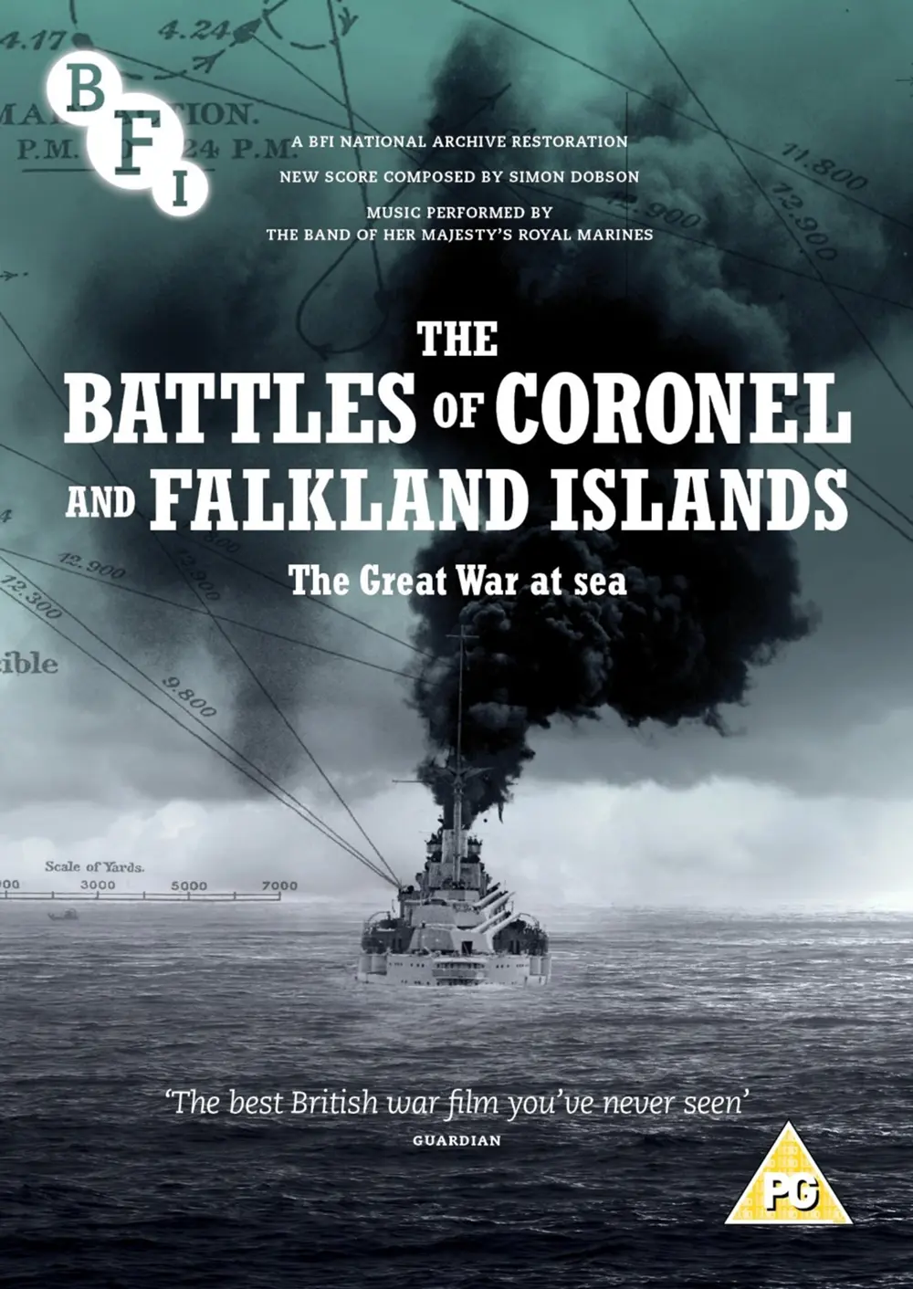 The Battles of Coronel and Falkland Islands scene