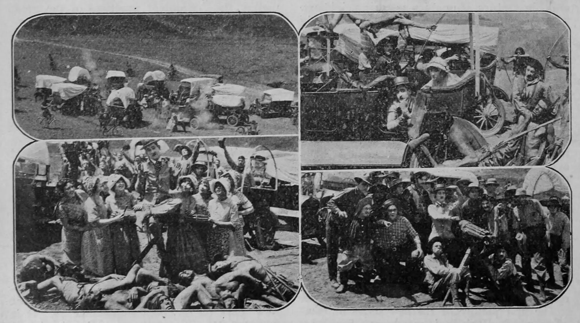 The Uncovered Wagon scene