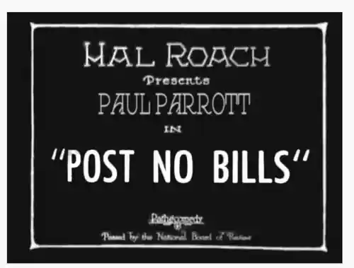 Post No Bills photo