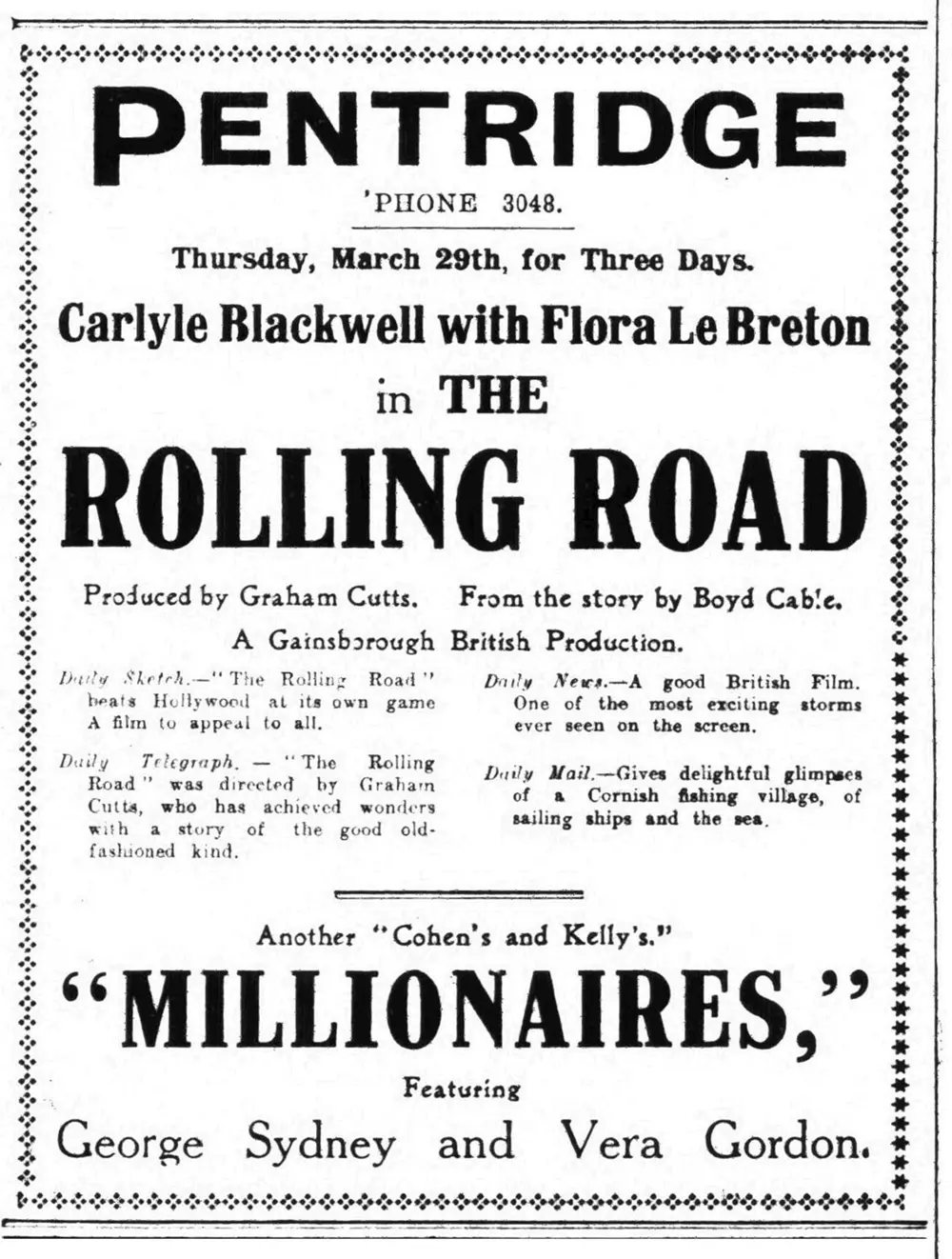 The Rolling Road scene