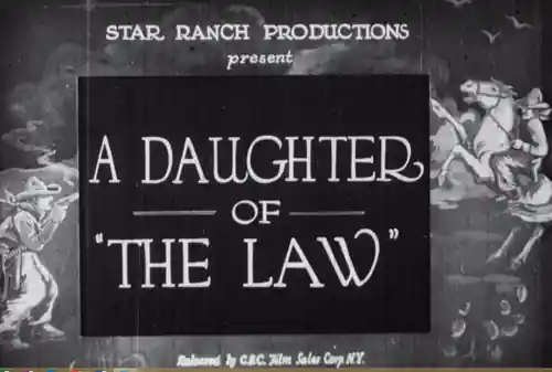 A Daughter of 'the Law' scene