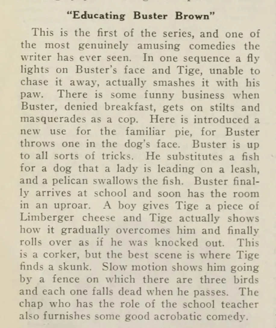 Educating Buster scene