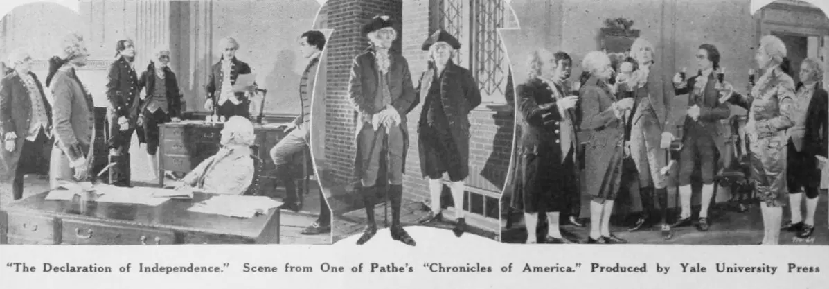 The Declaration of Independence scene