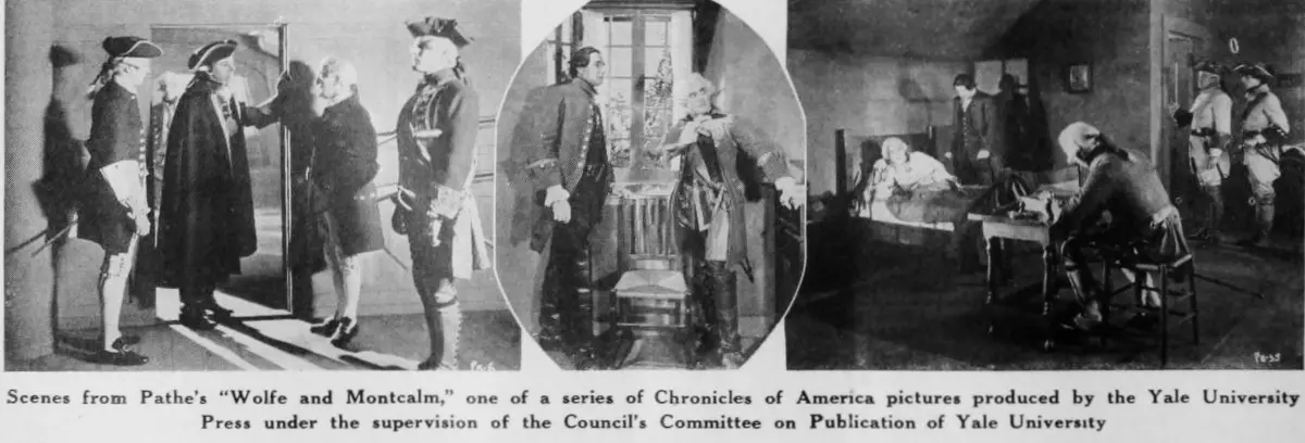Wolfe and Montcalm scene