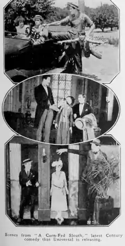 A Corn-Fed Sleuth scene