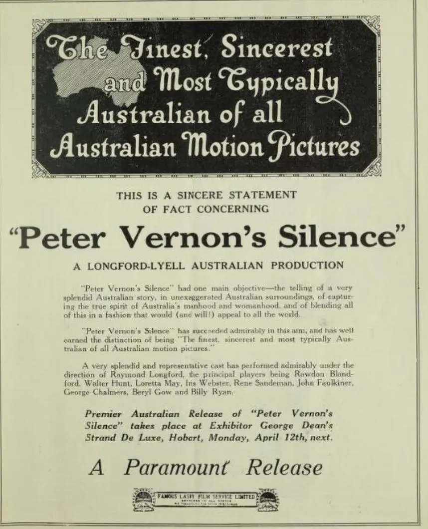 Peter Vernon's Silence scene