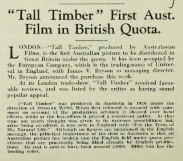 Tall Timber scene