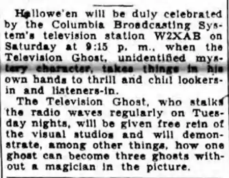 The Television Ghost scene