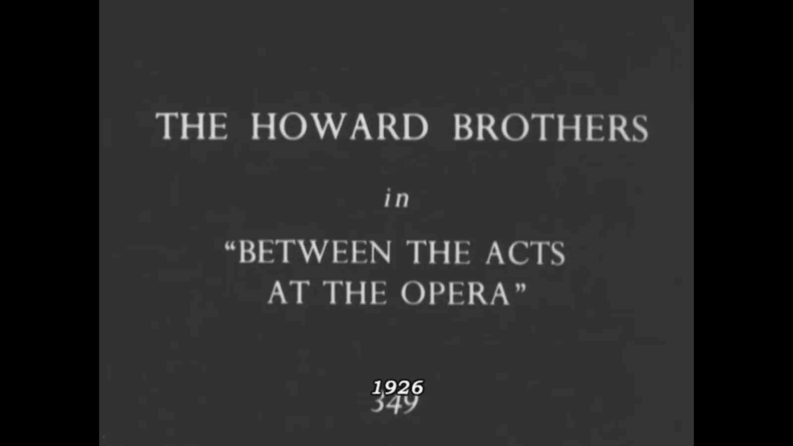 Between the Acts at the Opera scene
