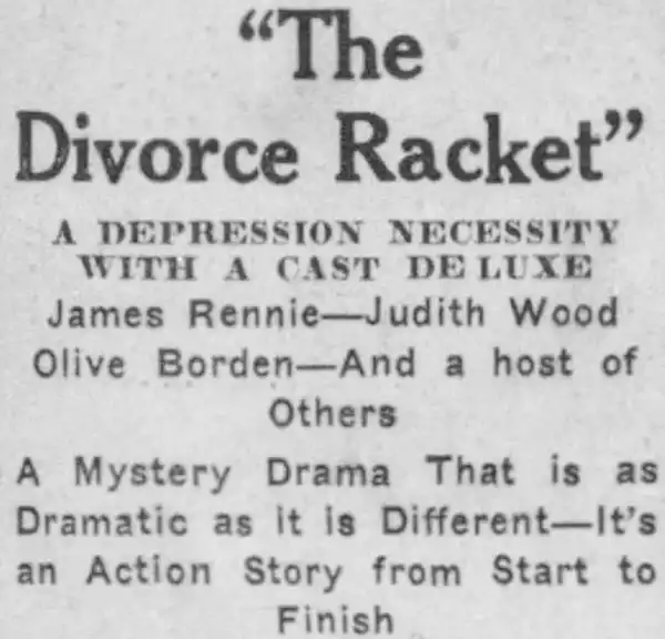 The Divorce Racket photo