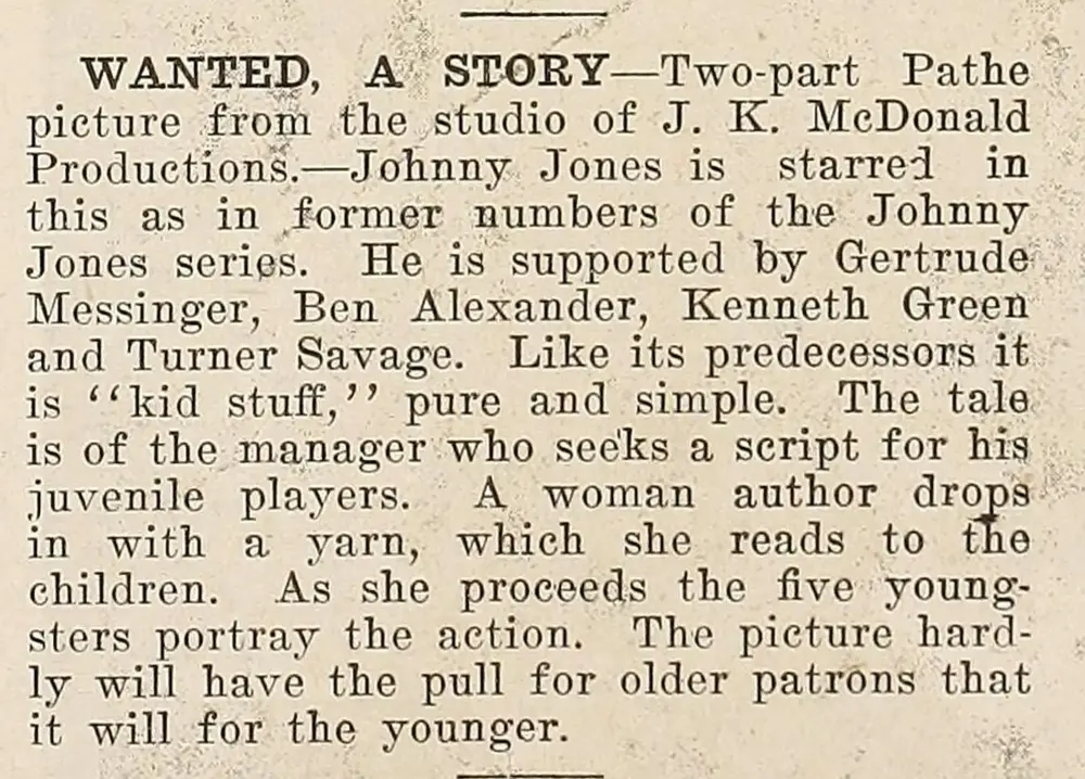 Wanted, a Story photo