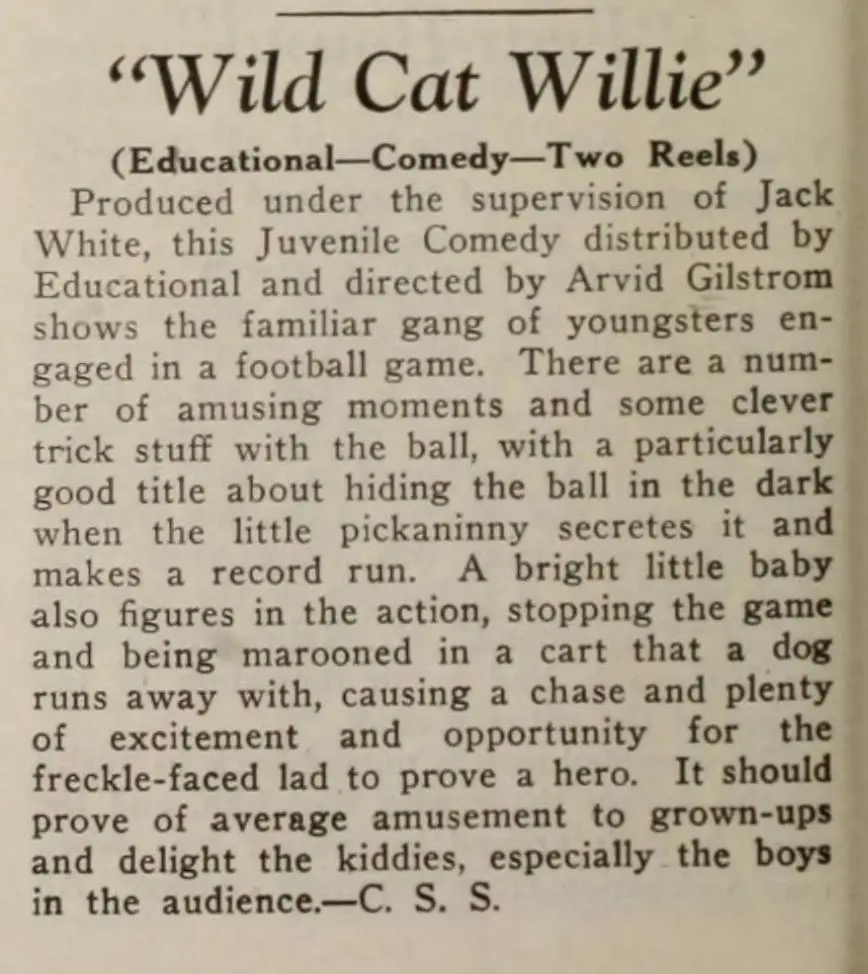 Wildcat Willie scene