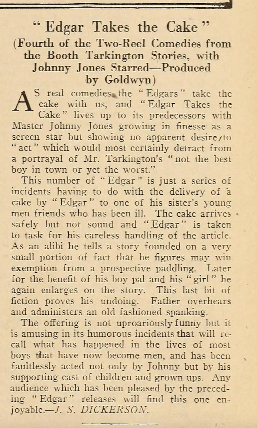 Edgar Takes the Cake scene