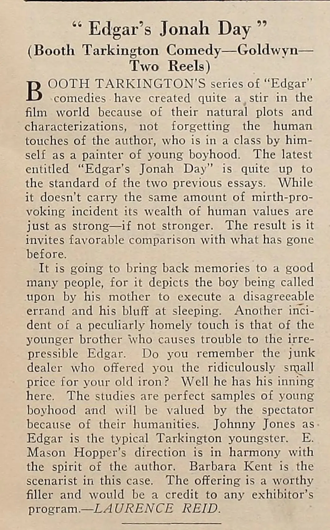 Edgar's Jonah Day photo