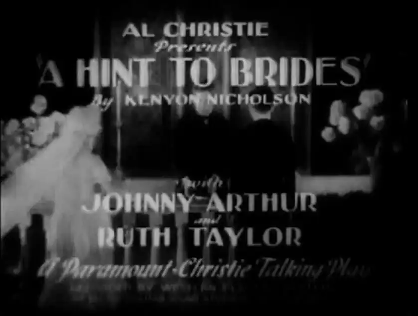 A Hint to Brides