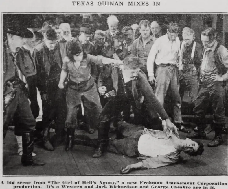 The Girl of Hell's Agony scene