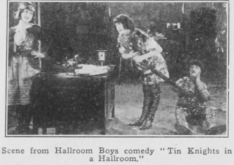 Tin Knights in a Hallroom scene