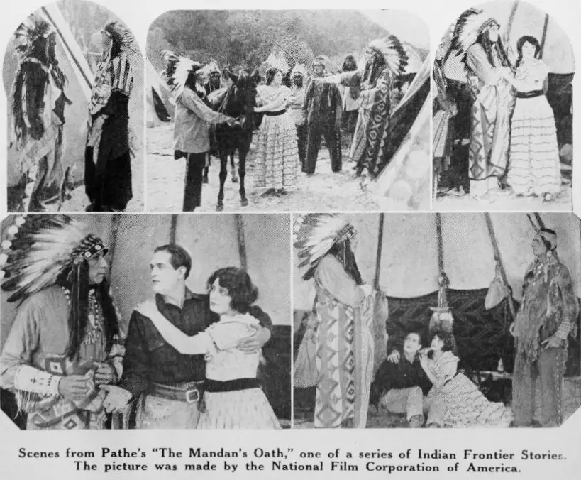The Mandan's Oath scene