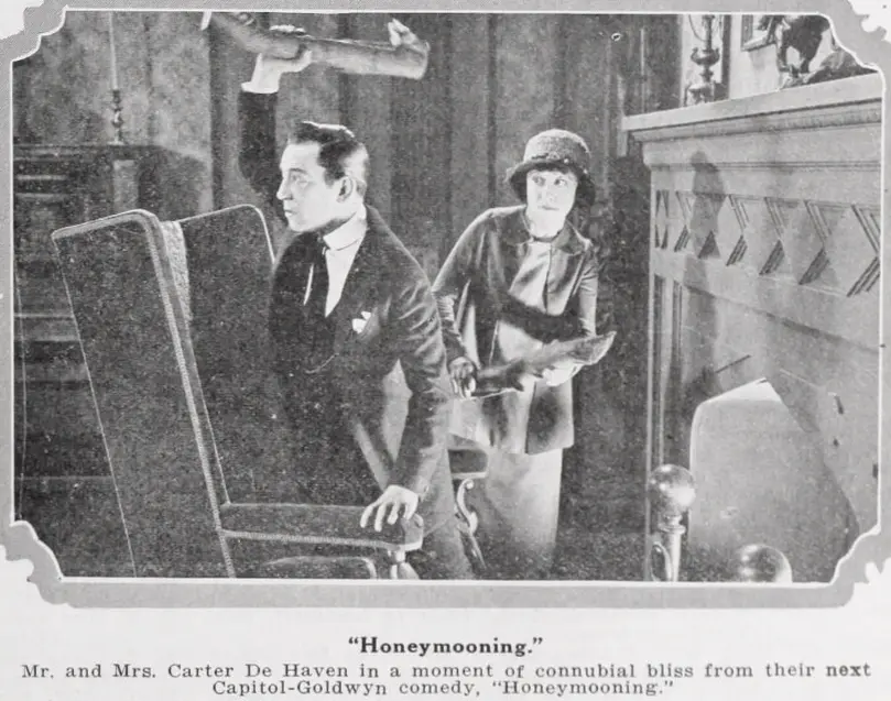 Honeymooning scene