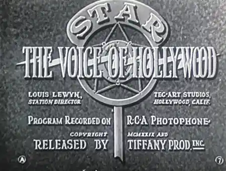 The Voice of Hollywood No. 5 scene