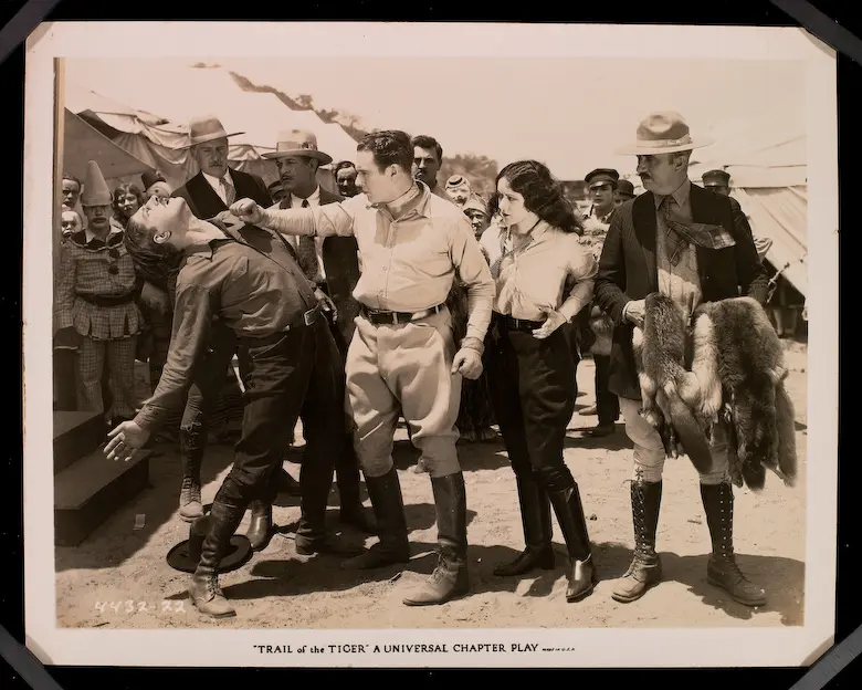 The Trail of the Tiger scene