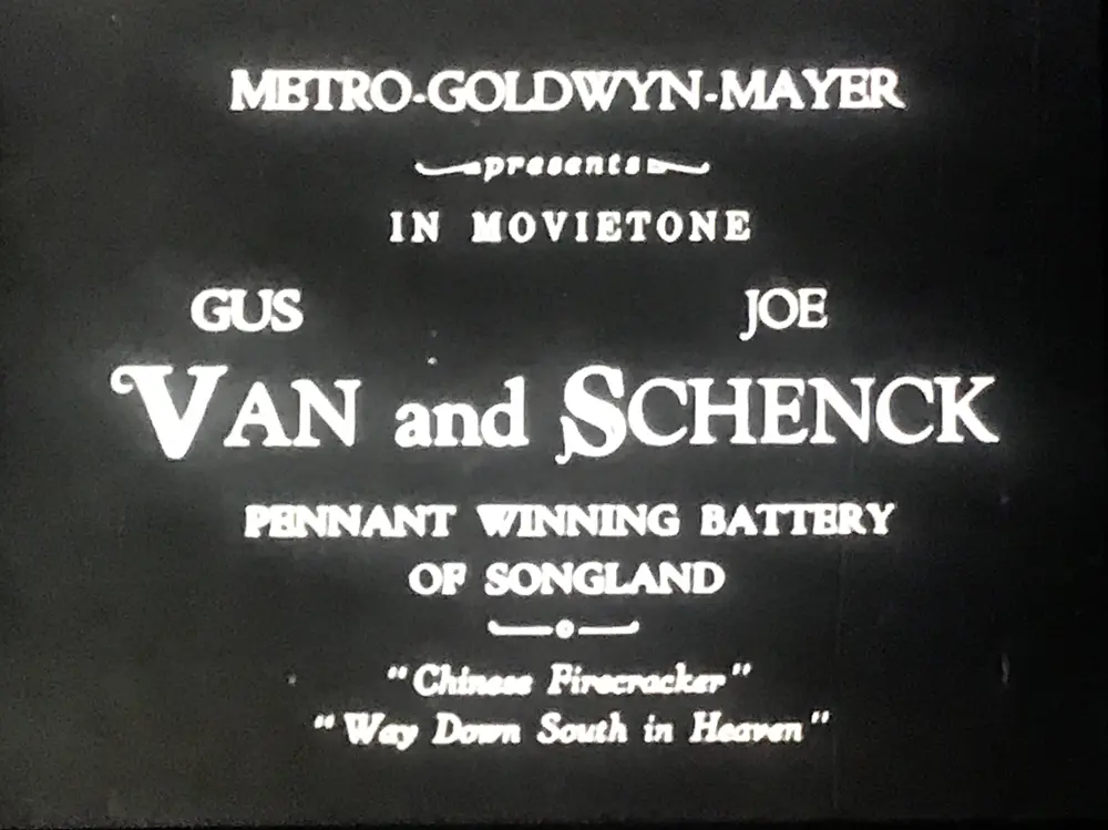 Van and Schenck 'the Pennant Winning Battery of Songland' scene