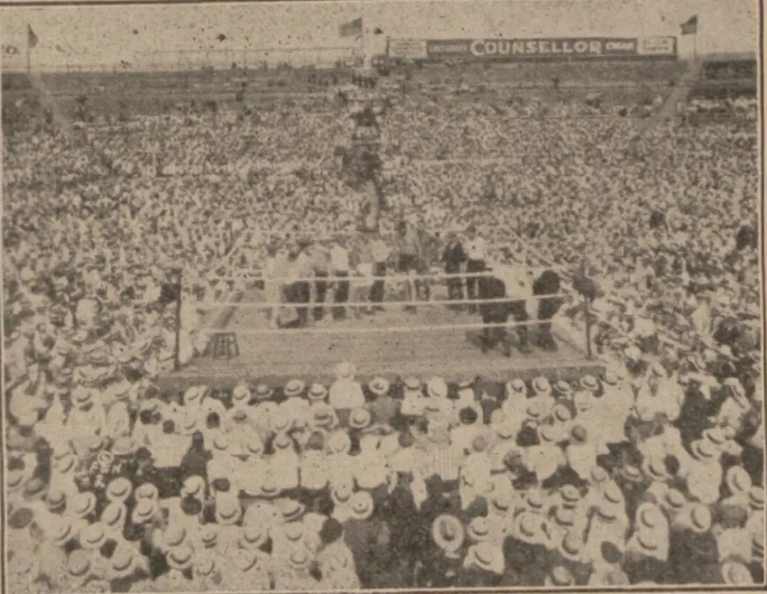 Willard-Dempsey Boxing Contest scene